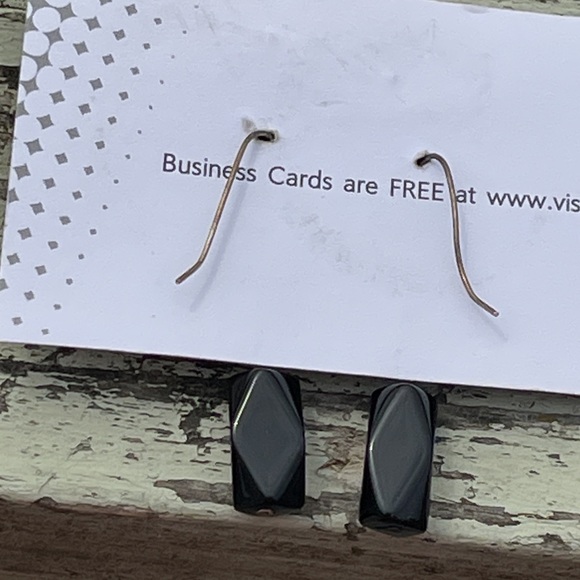 Stoned International Black Onyx Dangle Earrings 🌺 - Picture 6 of 15